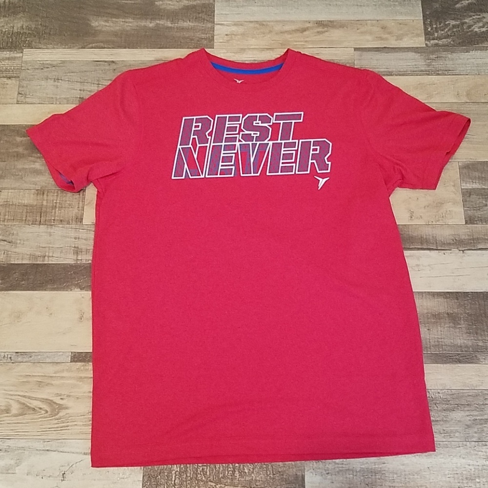 Rest Later/Rest Never Atletic T-shirt.